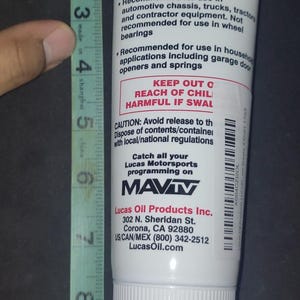 Lucas Oil White Lithium Grease Lubricant Lube, 8oz, LUC10533