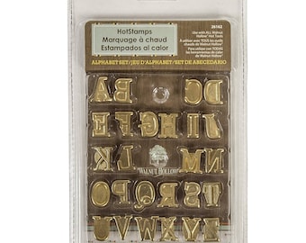 Wood Burning Pen Uppercase Letters Attachments; Letter Hotstamps, Branding Stamps; WoodBurning, Pyrography, Leather Craft Woodburner