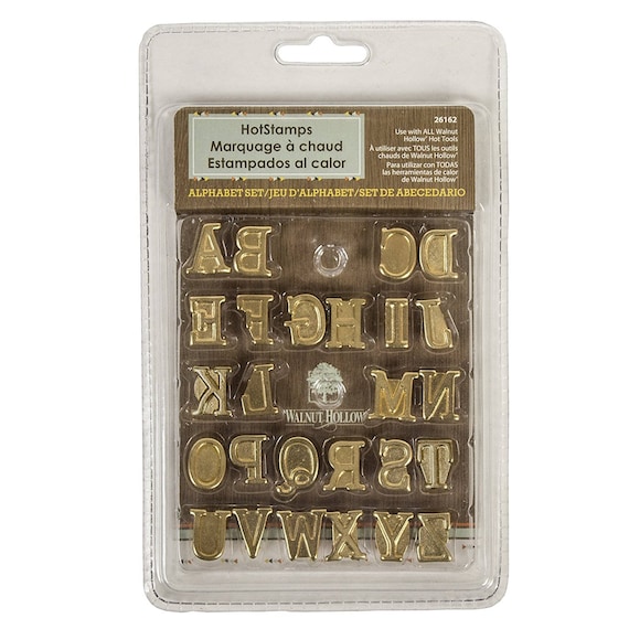 kingsea 64 Pcs Wood Burning Tips Set and Stencils,Pyrography Wood Burning Alphabet Numbers Symbols Stamps Set - Include 53 Assorted Wood Burning