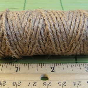 3 Rolls of Jute Twine 118ft each. Natural Jute Twine, Green Jute Twine, Bakers Twine image 2