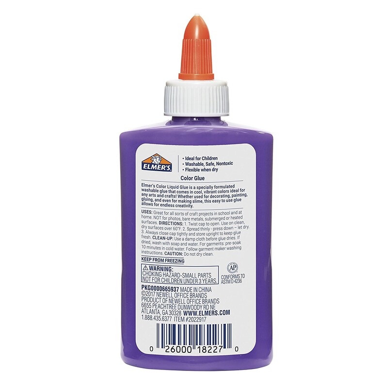 Purple Elmer's Liquid Washable Color Glue Washable Etsy