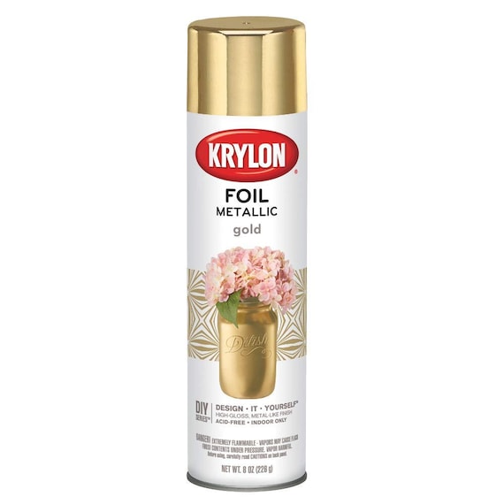 Gold Foil Gloss Metallic Spray Aerosol Paint Krylon Premium Metallic Spray  Paint, 8oz Arts, Craft, Modeling and Restoration -  Hong Kong