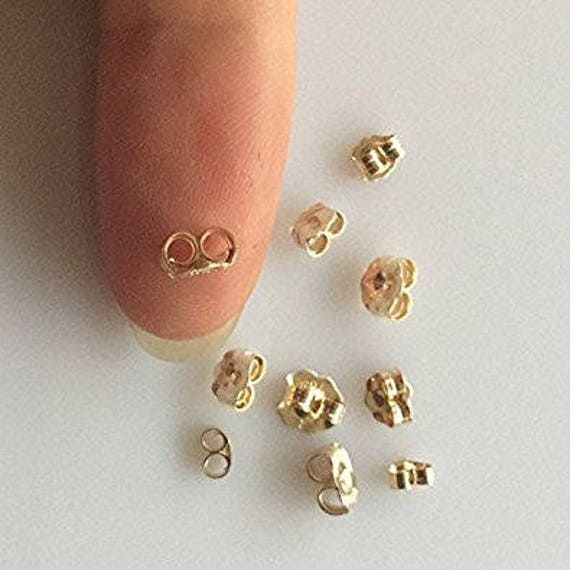 JewelrySupply Earring Backs with Plastic Comfort Disc with Gold