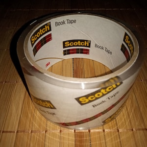 Scotch Book Tape, 2x540 inch, 5cmx14m, Repair Reinforce Protect Cover Book Edges Surfaces of Books Magazines Record Album, 845