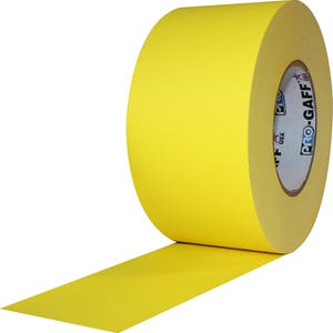 Ruban adhésif jaune ; Ruban adhésif résistant à l'eau, résistant à l'eau et polyvalent de qualité professionnelle, large, 3 po.