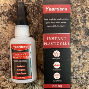 Plasticlijm, transparant, hoge sterkte, 30 g superlijm voor plastic verlijming, acryl, pvc, doe-het-zelfmodellen, meer