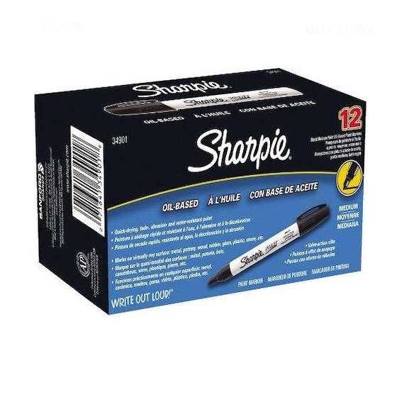 Sharpie Oil-Based Medium Point Paint Markers, Box of 12 Markers