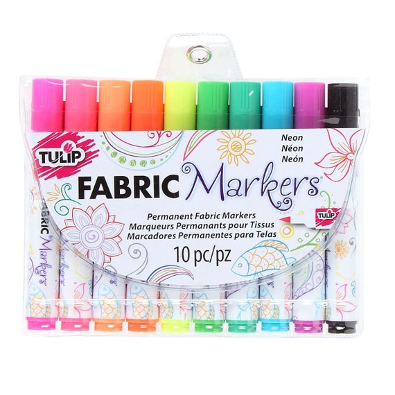 Tulip Fabric Markers 10-pkg-neon