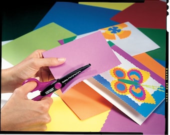 Coupe-papier à motif festonné Ciseaux d'artisanat, ciseaux texturés ; Scrapbooking, fabrication de cartes, fabrication de notes, décoration en papier, décoration.
