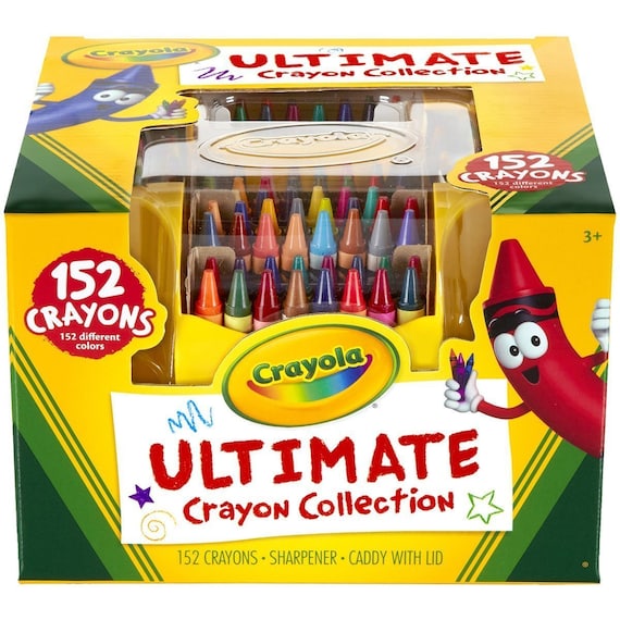 152 Crayons, Crayola Ultimate Crayon Set, Regular, Neon and Glitter Adult  Coloring Books, Drawing, Bible Study, Planner Color Pens, Pencils 