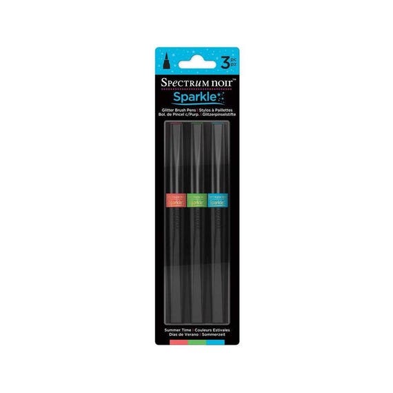 Summer Time Glitter Sparkle Markers Brush Pens Spectrum Noir | Etsy
