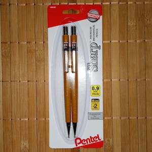 2 Pentel Sharp Automatic Mechanical Pencils, 0.9 mm, P209BP2K6