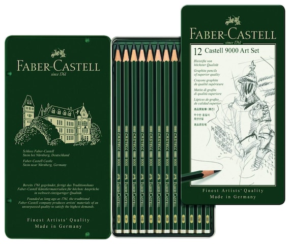 12 Professional Drawing Pencils 8B to 2H Sketch Kit, Set Faber-castell Drawing  Kit, Pencil Set Sketching, Scrapbooking, Anime, Manga 