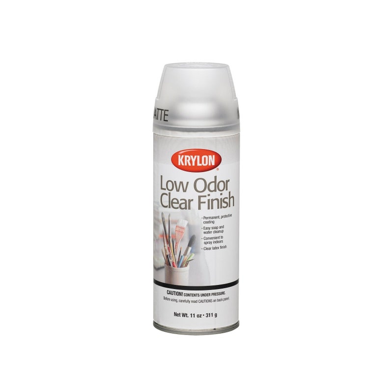 Low Odor Clear Finish Spray Matte Krylon K7120 Aerosol Etsy