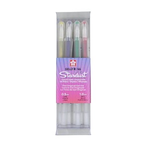 5 Sakura Gelly Roll Pens, Colored, Classic 5 Sakura Medium Point Gel Ink  Pen Set Adult Book Coloring, Bible Study, Planners 