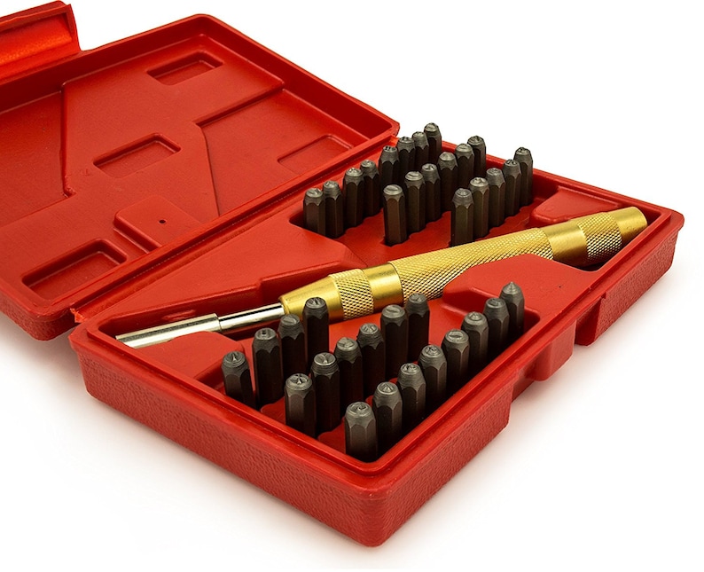 Stamping Punch Tool Stamp Set Letters and Numbers NO HAMMER Etsy