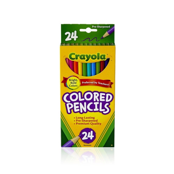DKY Adult Coloring Colored Pencils 24 Colored Pencils with Pencil Sharpener Art Drawing for Adult Coloring Books