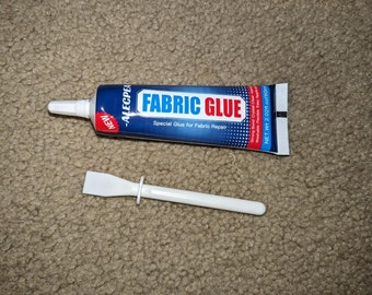 Pegamento para tela de 60 ml, adhesivo fuerte para tela y cuero, impermeable, permanente, transparente, lavable para todo tipo de telas, apto para lavadora y secadora.