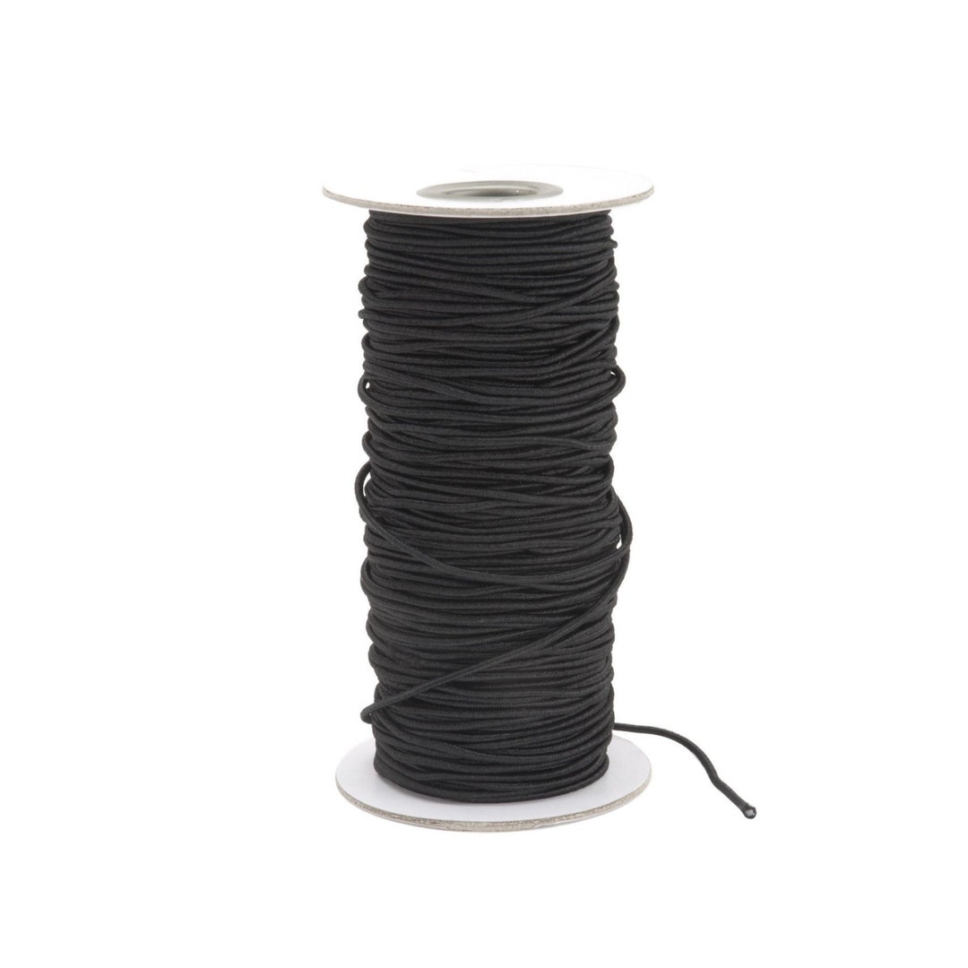 Elastic Cording, Elastic Stretch Cord; 2mm, 72 Yards Black - Etsy
