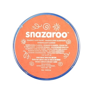 Apricot Orange Skin, Face Paint, Ink; Body Art, Marking, Cosplay, Carnival, Theater, Temporary Tattoo, etc Snazaroo Classic Face Paint