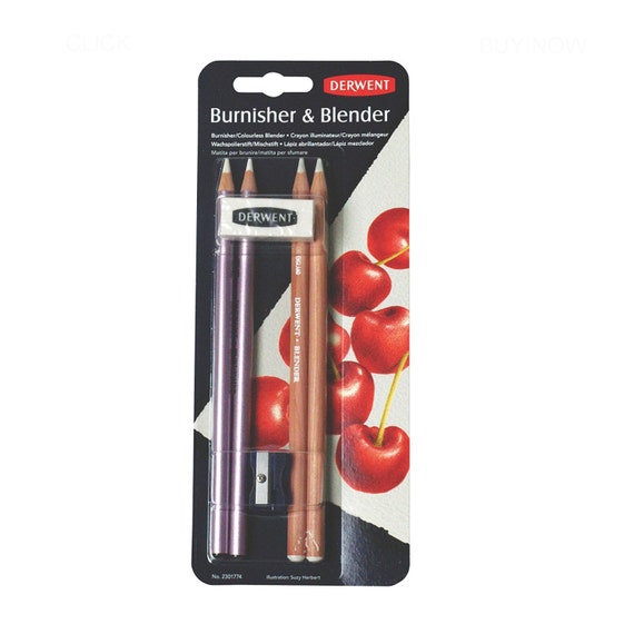 Derwent Mélangeur Et Brunissoir Crayon Incolore Ensemble Taille Crayon Gomme Dessin Mélange Ombrage Et Rendu Derwent Artisanat