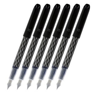 Pilot Disposable Fountain Pen, Pilot Varsity Black Fountain Pen, Pack of 6