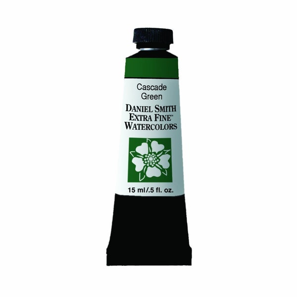 Daniel Smith Cascade Green Watercolor Paint, 15ml Paint Tube, Daniel Smith Extra Fine Watercolor