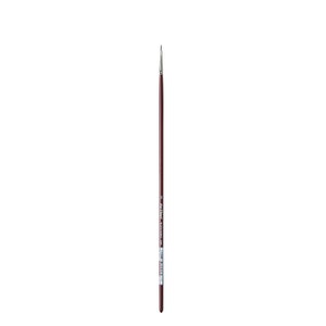 May include: A long, thin, silver paintbrush with a brown wooden handle. The handle has the text "Art-Haed Series 100" printed on it.
