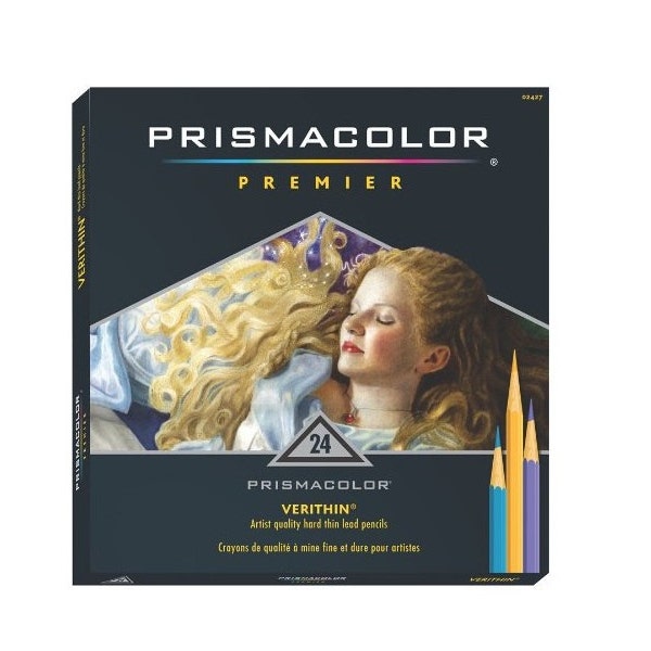 Prismacolor Premier Hard Lead Set de 24 crayons Verithin colorés; Dessin, mélange, ombre et rendu, Artisanat d’art Prismacolor