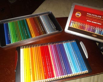 72 Koh-I-Noor Polycolor Drawing Pencils, Artist Pencil Set, Koh-I-Noor FA3827, 2lb