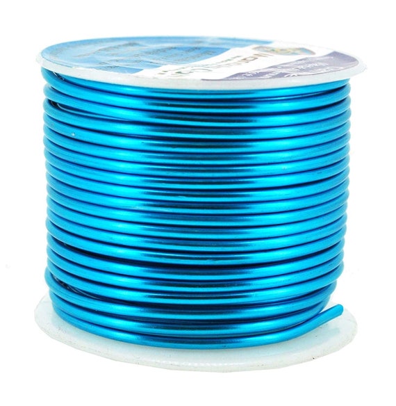 Vivid Sky Blue Aluminum Craft Wire, 12 Gauge Anodized Jewelry