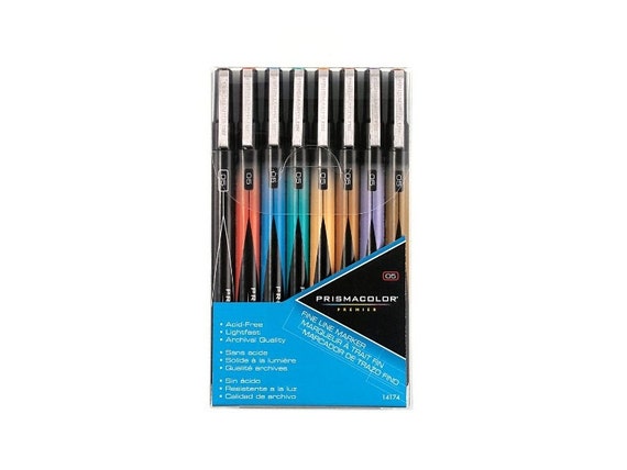 Prismacolor Premier Colored Markers, Set of 8 Fine Tip. Prismacolor Markers  Drawing, Blending, Coloring Book, Prismacolor Arts Crafts 