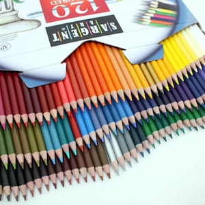 120 Colored Coloring Pencils; Adult Coloring Books, Drawing, Bible Study, Journaling, Planner, Diary; Sargent Colored Pencil Artist Set