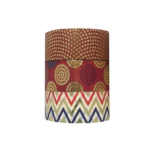 Set of 3 Washi Masking Tapes, Dots Dancing, 0.59&quot; (15mm) x 12 Yards (10 Meters), Gift Wrapping, Planners, Scrapbooking, Wedding