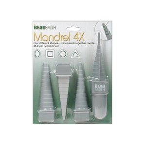 Multi Angle Wire Mandrel Looping Tool with 4 Shapes and 48 Sizes; Oval, Square, Round and Triangle; Jewelry, Beading Mandrel