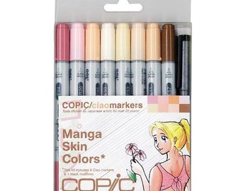 Copic Marker 9-Piece Skin Tone Ciao Manga Set