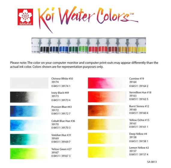 Sakura Koi Water Color 5 ml Set 12 Colors