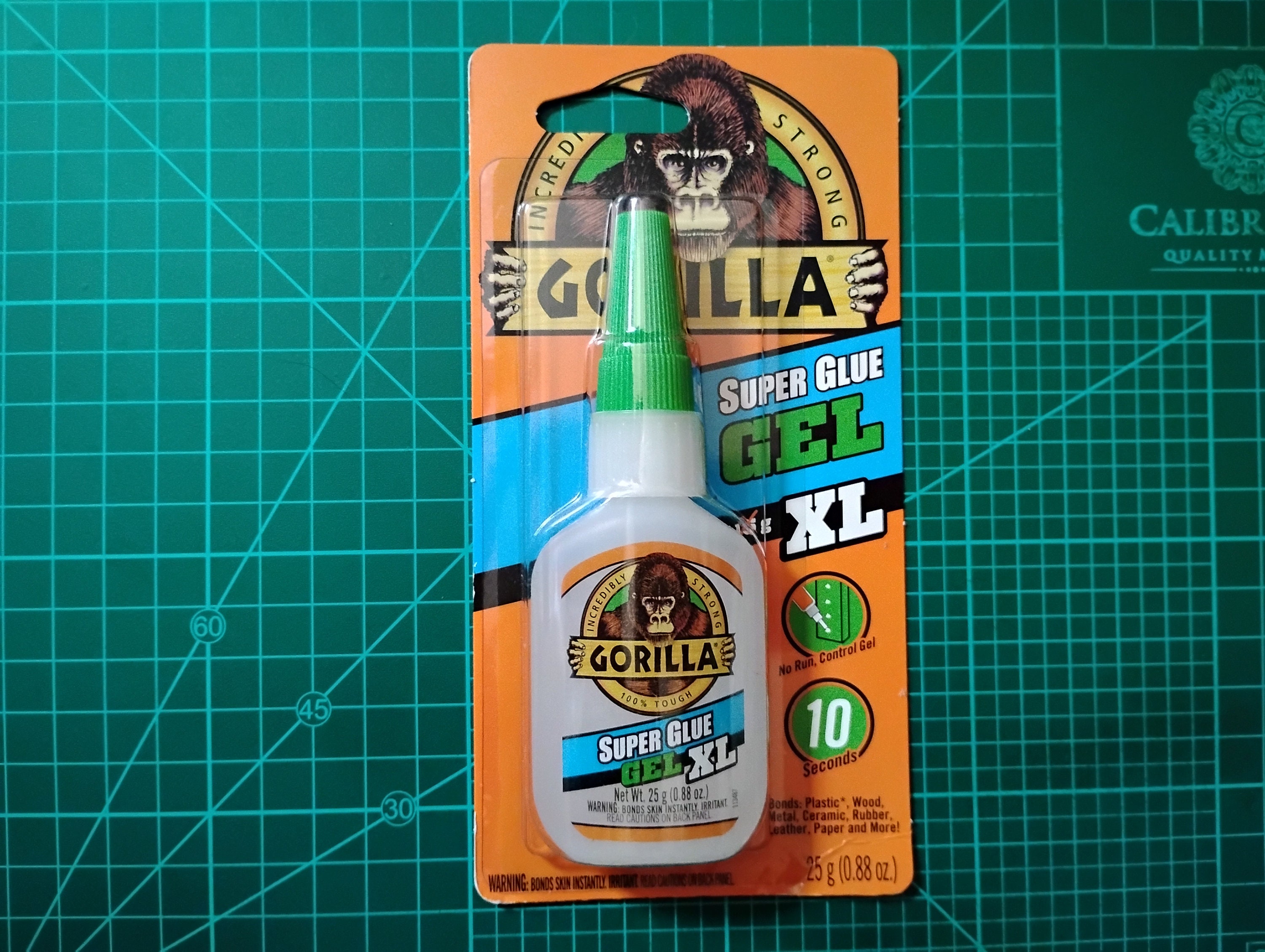 Gorilla Super Glue Gel XL, Clear, 25 Gram, 0.88oz, 102433