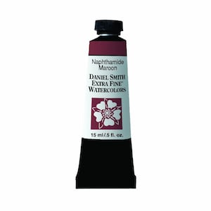 Peinture aquarelle naphthamide bordeaux Daniel Smith, tube de peinture de 15 ml, aquarelle extra-fine Daniel Smith
