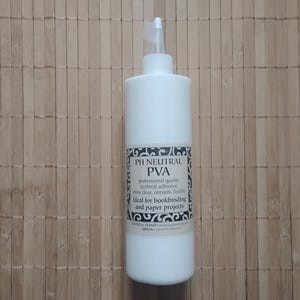 Professionele boeklijm, boekbinden van archiefkwaliteit PH-neutrale PVA-lijm, transparant, flexibel, 16 oz