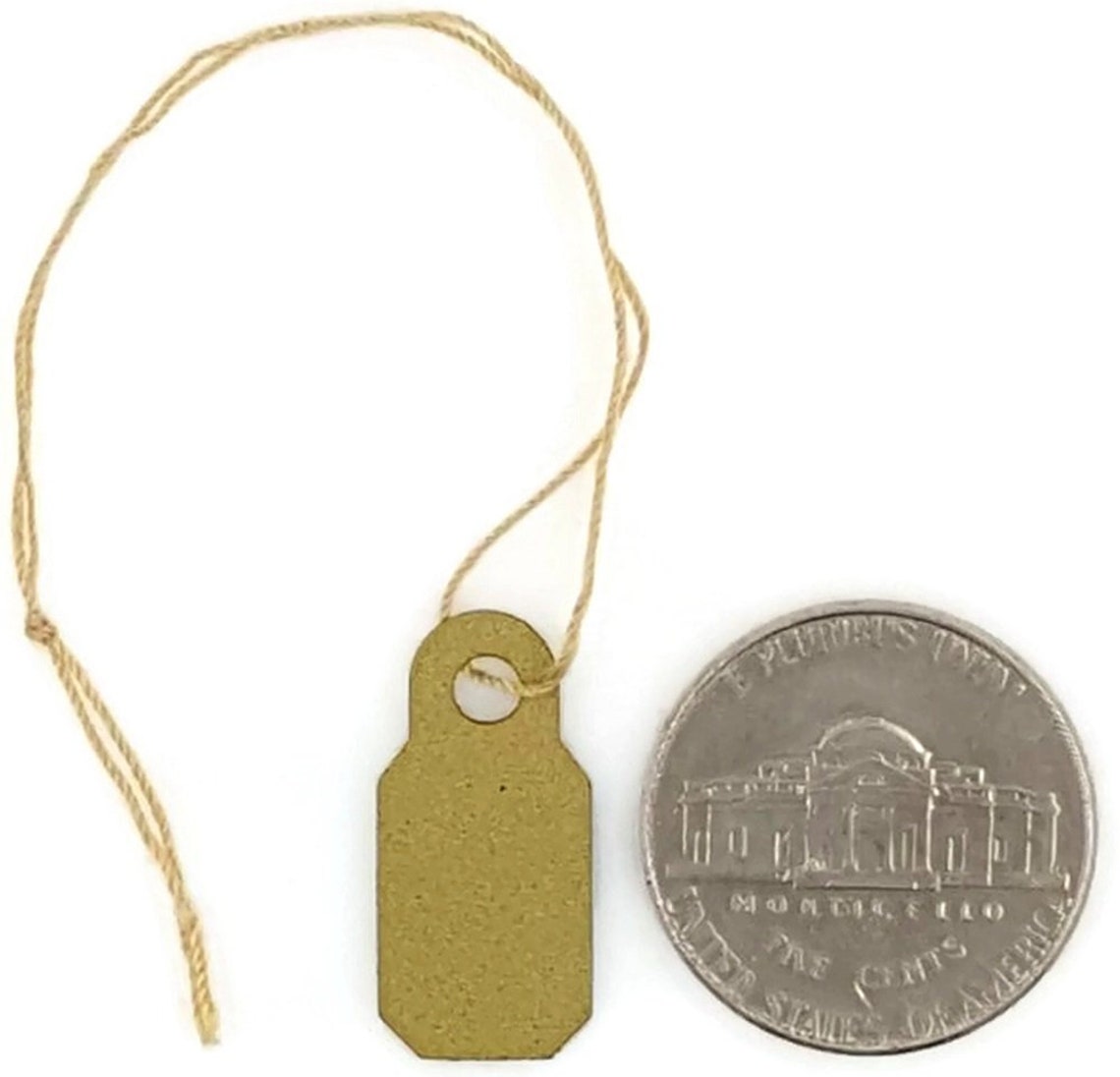 100 Jewelry Tags Gold Colored String Jewelry Display Price  Etsy