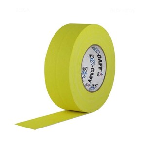 Ruban adhésif jaune ; Ruban adhésif résistant non réfléchissant, imperméable et polyvalent de qualité professionnelle, 2 pouces x 55 m ; Plus solide que le ruban adhésif