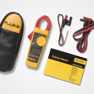 Fluke 324 True-RMS Clamp Meter w/ Temperature, Capacitance, Backlit Display, 400A, 600V, 4000Ohms, 4152637