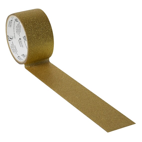 Large Glitter Tape Gold 50mm x 5m Roll