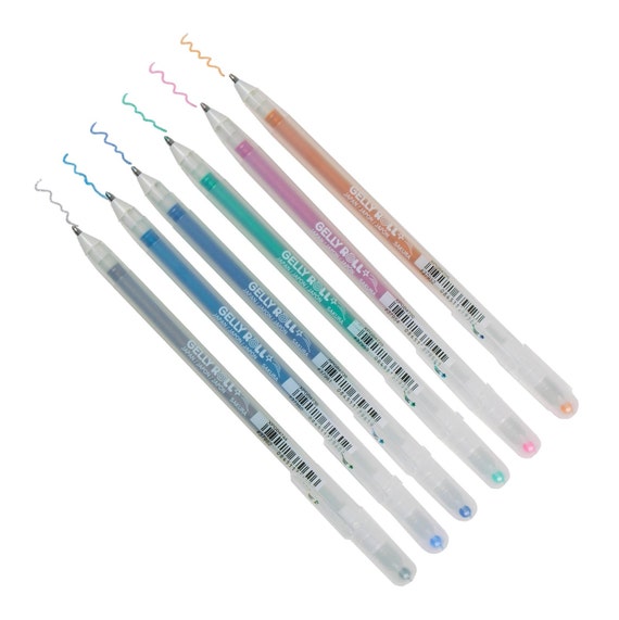 6 Sakura Pens, Sakura Gelly Roll Stardust Meteor Coloring Pens 1mm Bold  Line. Anime, Manga, Illustration, Drawing, Scrapbooking, Shading 