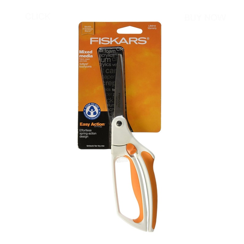 Fiskars 8 Inch Easy Action Quilt Bent Softouch Scissors Best Etsy