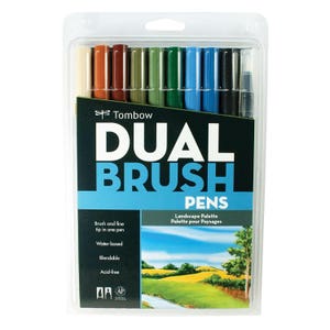 Tombow Pastel Colours ABT Dual Brush Pens Bundle Pack of 6 or 12 Pastel Brush  Pens Pastel Stationery Pastel Calligraphy Pens 