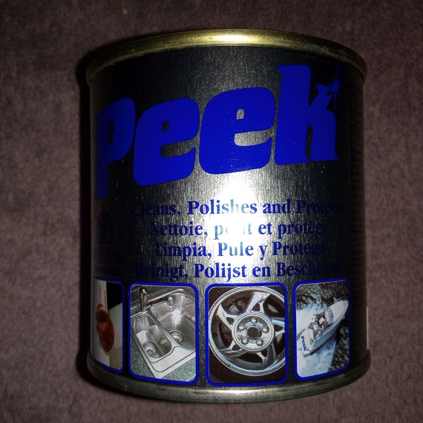 Peek Metal Cleaner Polishing Paste; Clean, Polish, Shine and Protect Stainless Steel, Silver, Chrome, Fibreglass and Ceramic; 250ml, 33700