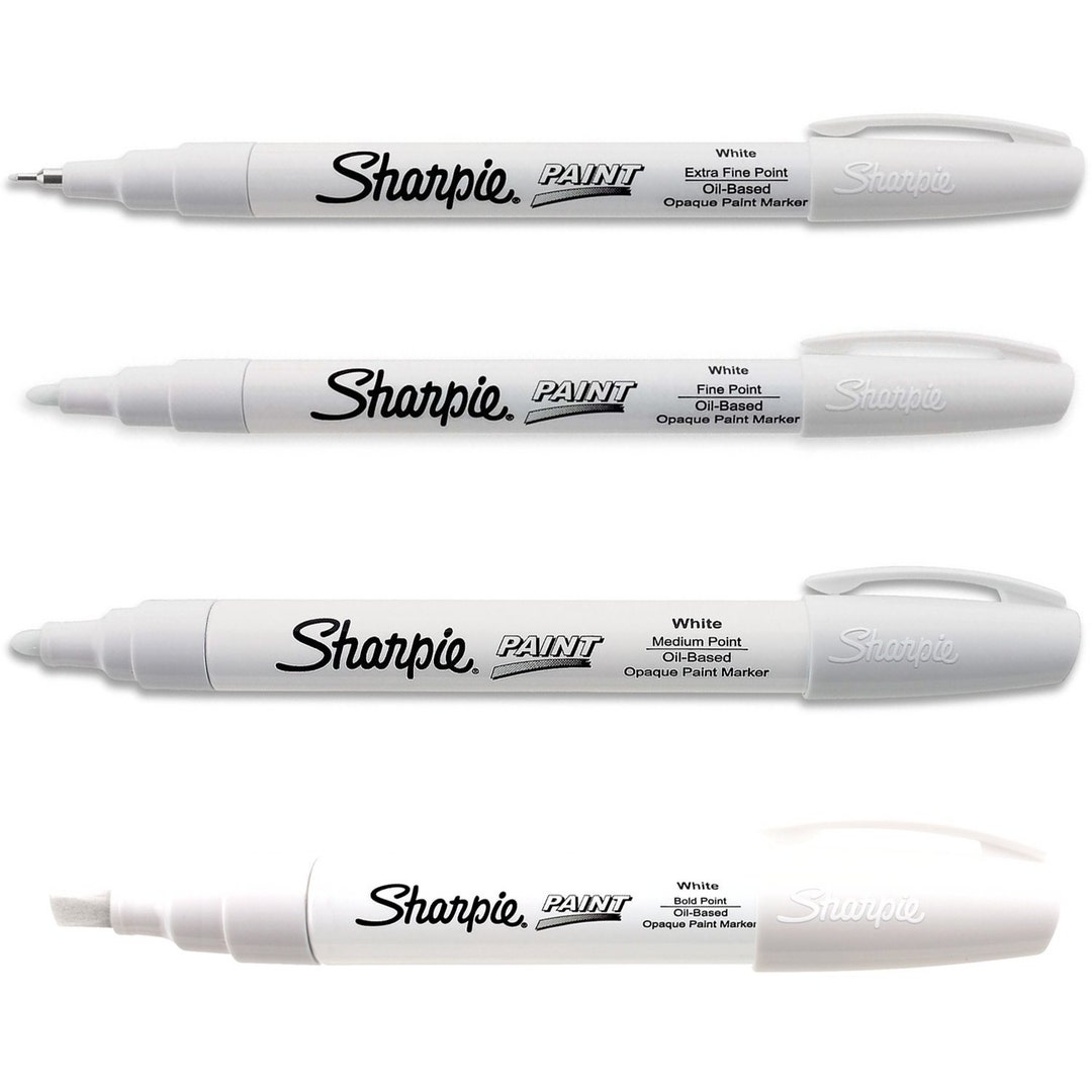 Medium Point Sharpie Paint Marker Fine Tip White White Sharpie