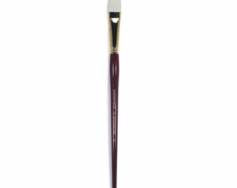 Connoisseur Pure Synthetic Bristle Paint Brush #0, Filbert. Heavy Duty. Perfect for Oils and Acrylics; Art, Painting, Watercolor, Face Paint